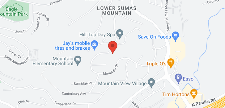 map of 2336 MOUNTAIN DRIVE
